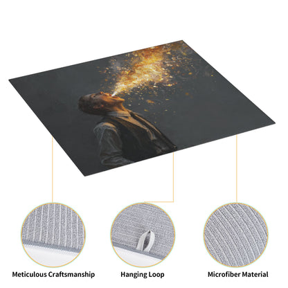 2-pack  Water-Absorbent Kitchen Drying Mat – Anti-Slip Microfiber Dish Mat for Countertops – Fast Drying & Foldable – Artistic Design – 18x16 Inches