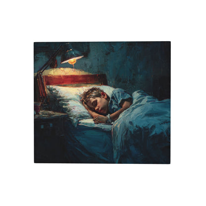 2-Pack Absorbent Kitchen Counter Mats – Calm Sleeping Child Oil Painting Design – Fast-Drying, Non-Slip, Foldable, Machine Washable – 18 x 16 Inches