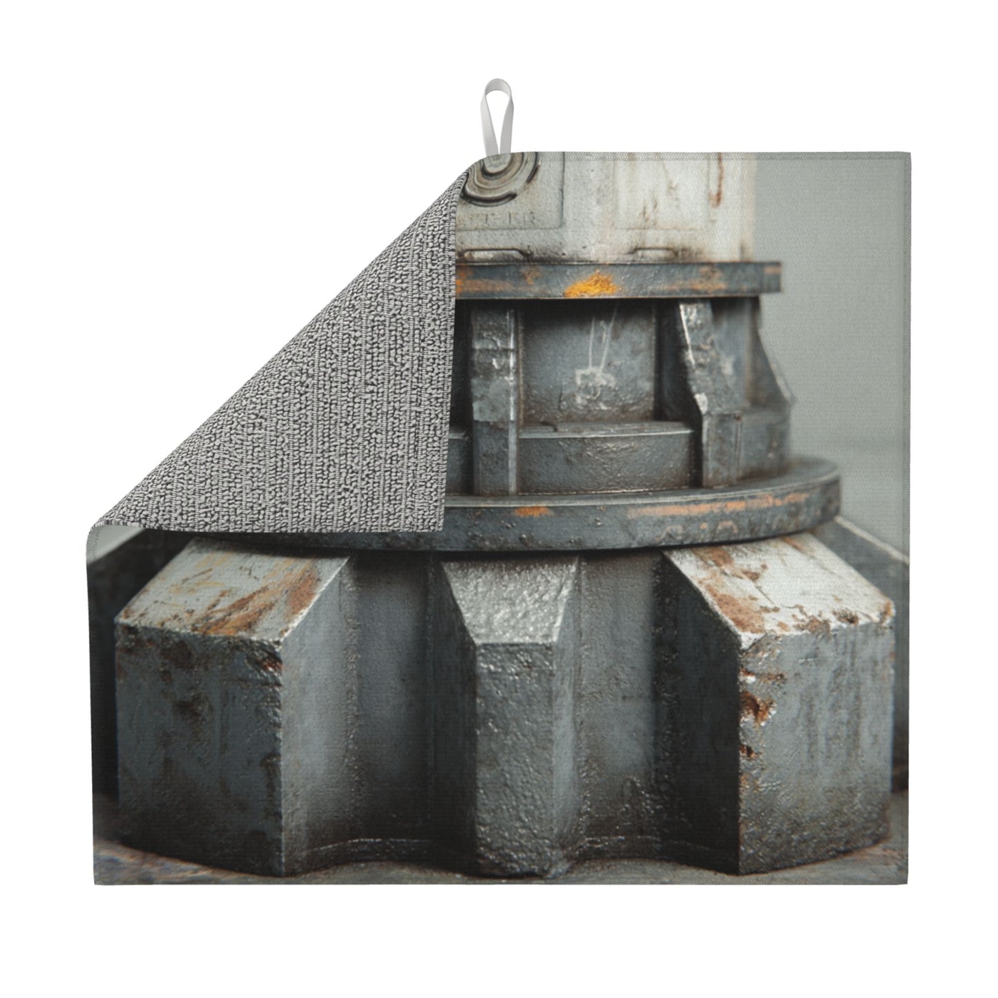 2-Pack Absorbent Kitchen Counter Mats – Rustic Metal Gear Design – Fast-Drying, Non-Slip, Machine Washable – 18 x 16 Inches