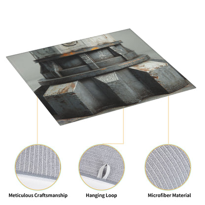 2-Pack Absorbent Kitchen Counter Mats – Rustic Metal Gear Design – Fast-Drying, Non-Slip, Machine Washable – 18 x 16 Inches