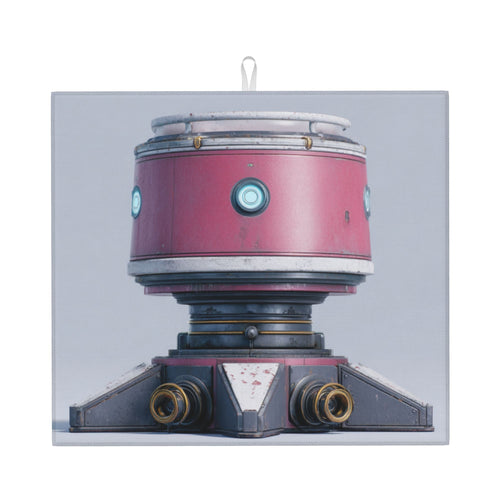 2-Pack Absorbent Kitchen Counter Mats – Sci-Fi Robot Device Theme – Quick Dry, Non-Slip, Machine Washable – 18 x 16 Inches