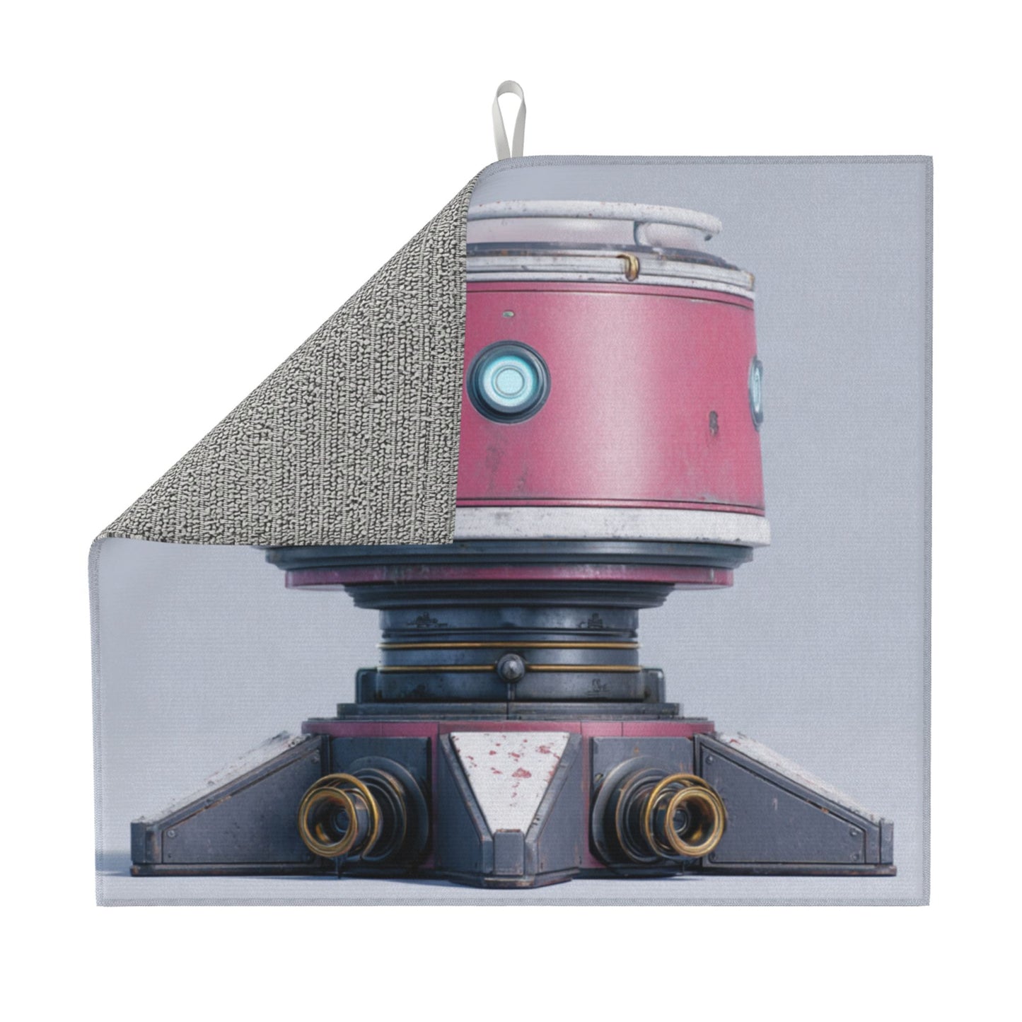 2-Pack Absorbent Kitchen Counter Mats – Sci-Fi Robot Device Theme – Quick Dry, Non-Slip, Machine Washable – 18 x 16 Inches