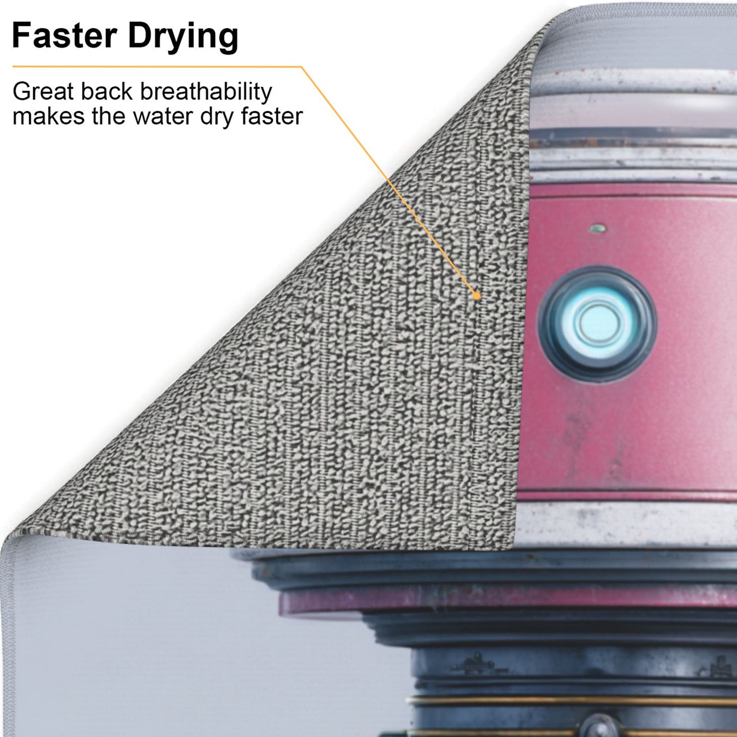 2-Pack Absorbent Kitchen Counter Mats – Sci-Fi Robot Device Theme – Quick Dry, Non-Slip, Machine Washable – 18 x 16 Inches