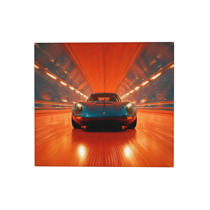 2-Pack Absorbent Kitchen Counter Drying Mats – Racing Car in Tunnel Design – Fast-Dry with Hanging Loop – 18x16 in – Non-Slip Backing